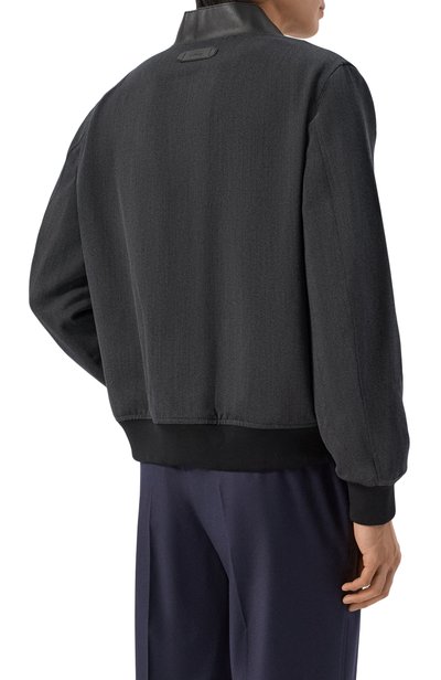 Двусторонний бомбер BRIONI темно-серого цвета по цене 739500 руб., арт. SBLT0L/0EA94, фото 4 Двусторонний бомбер BRIONI, арт. SBLT0L/0EA94, фото 4
