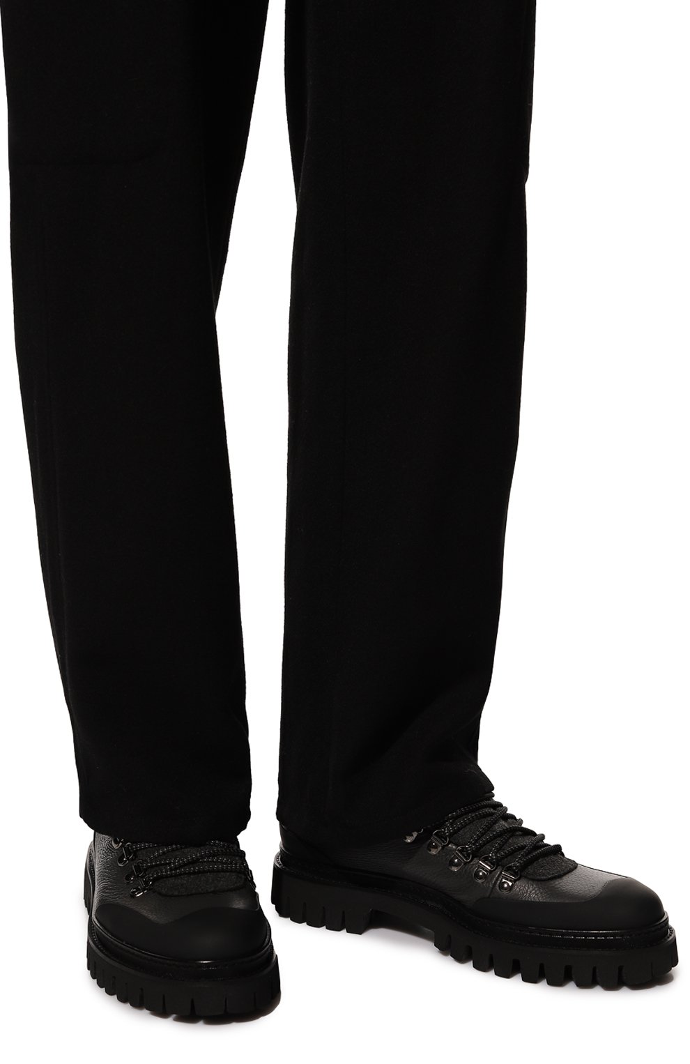 Кожаные ботинки BLU BARRETT черного цвета по цене 63150 руб., арт. ASPEN-10969.8/GUMMY, фото 3 Кожаные ботинки BLU BARRETT, арт. ASPEN-10969.8/GUMMY, фото 3