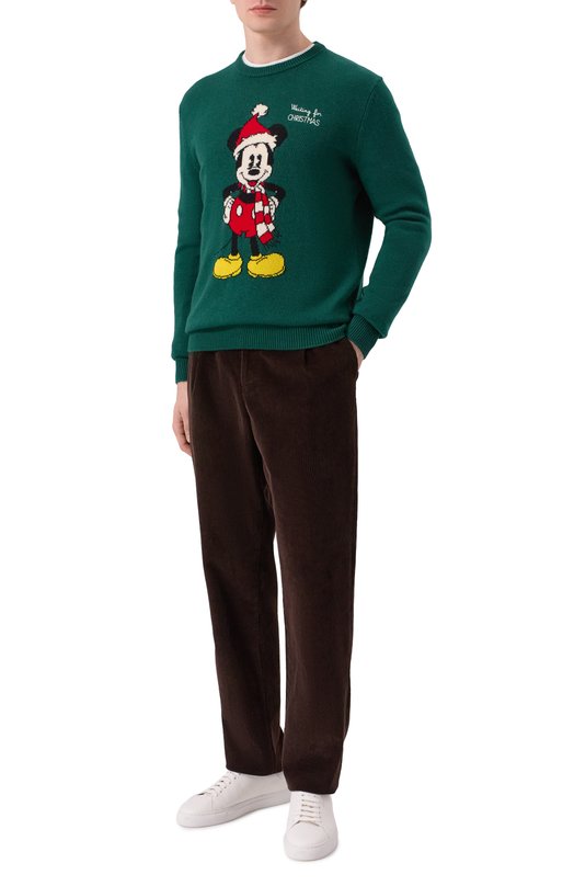 Джемпер из шерсти и вискозы MC2 Saint Barth HER0001-02498I/HER0N Зелёный  HER0001-02498I/HER0N Фото 2