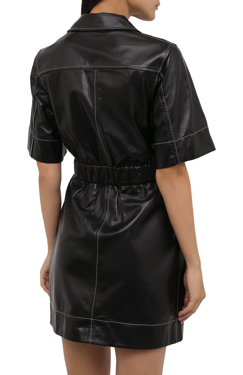 Кожаное платье GANNI, арт. F5969, фото 4