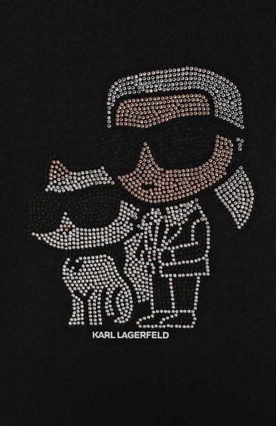 Хлопковый лонгслив KARL LAGERFELD KIDS, арт. Z30940, фото 3