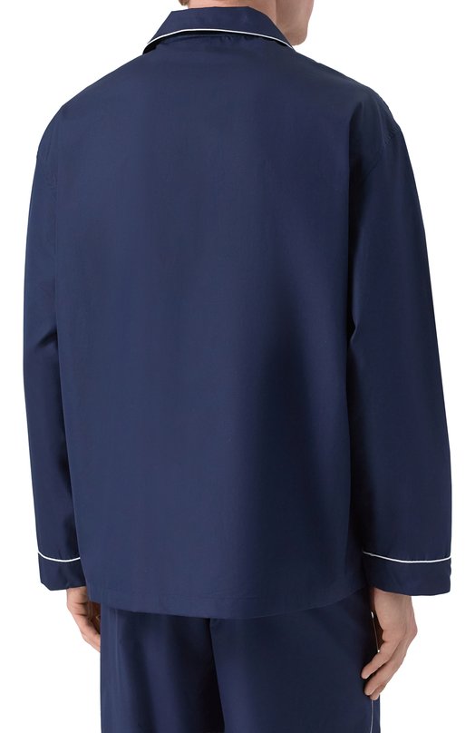 Хлопковая сорочка Kiton UNWM011K0244H03 Синий  UNWM011K0244H03 Фото 4