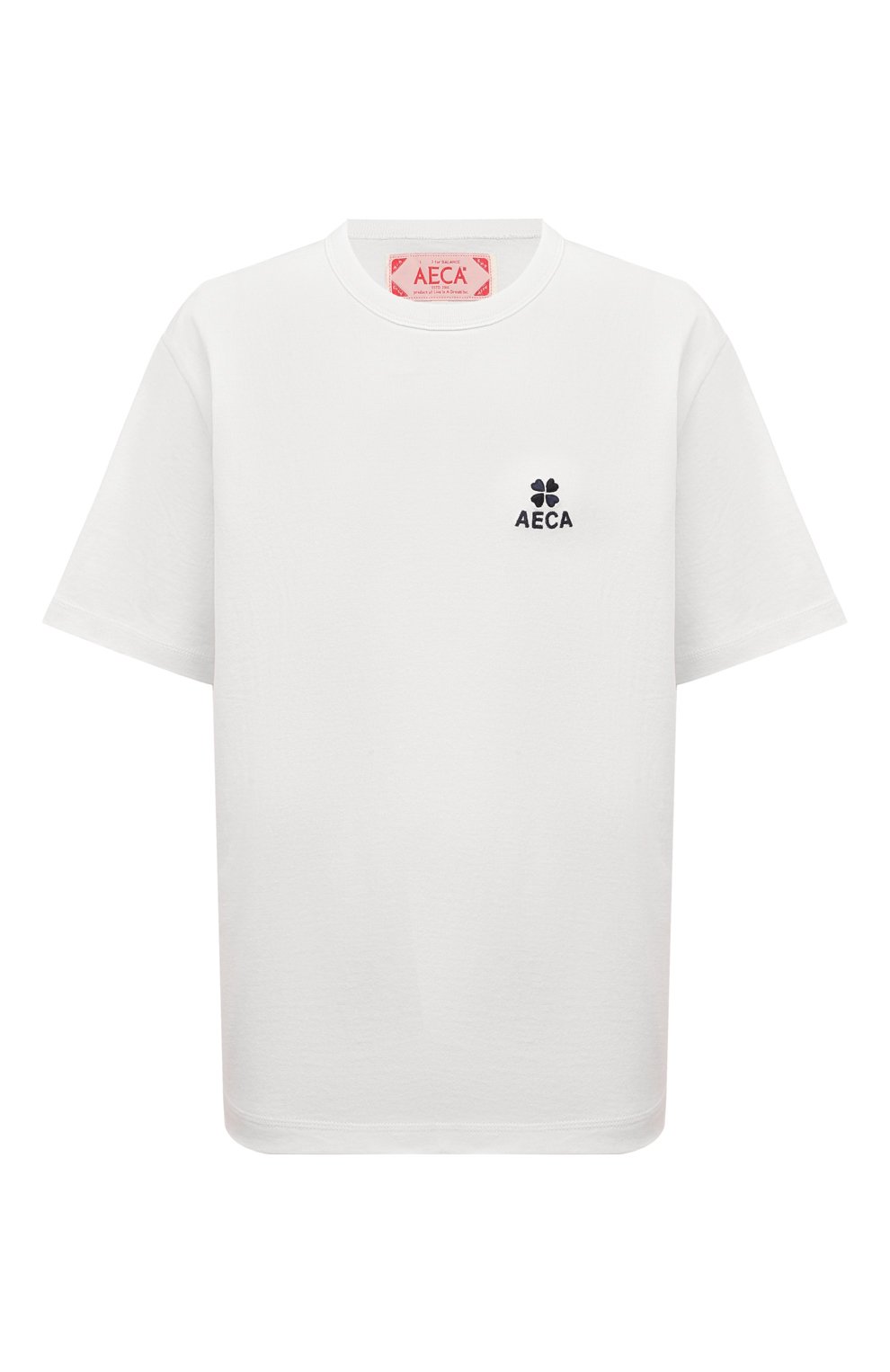 Хлопковая футболка AECA WHITE, арт. AWCMSSBDTTSST010C0, фото 1