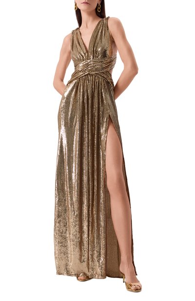 Платье с отделкой пайетками ZUHAIR MURAD, арт. RDR25043/EMSE010, фото 2