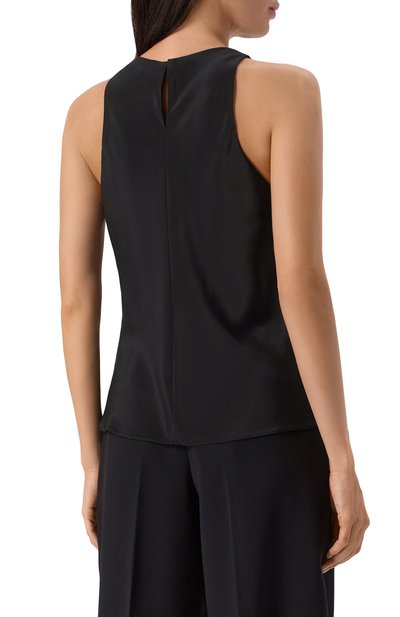 Шелковый топ 12 STOREEZ черного цвета по цене 17000 руб., арт. 121617, фото 4 Шелковый топ 12 STOREEZ, арт. 121617, фото 4
