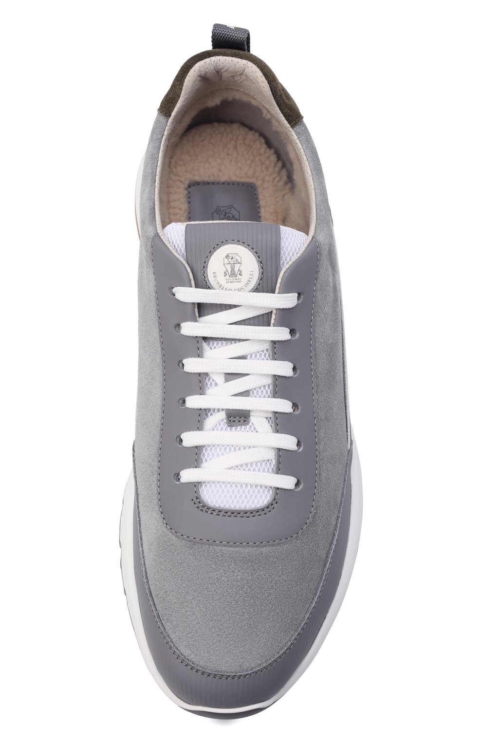 Комбинированные кроссовки BRUNELLO CUCINELLI, арт. MZUSWM0291, фото 6