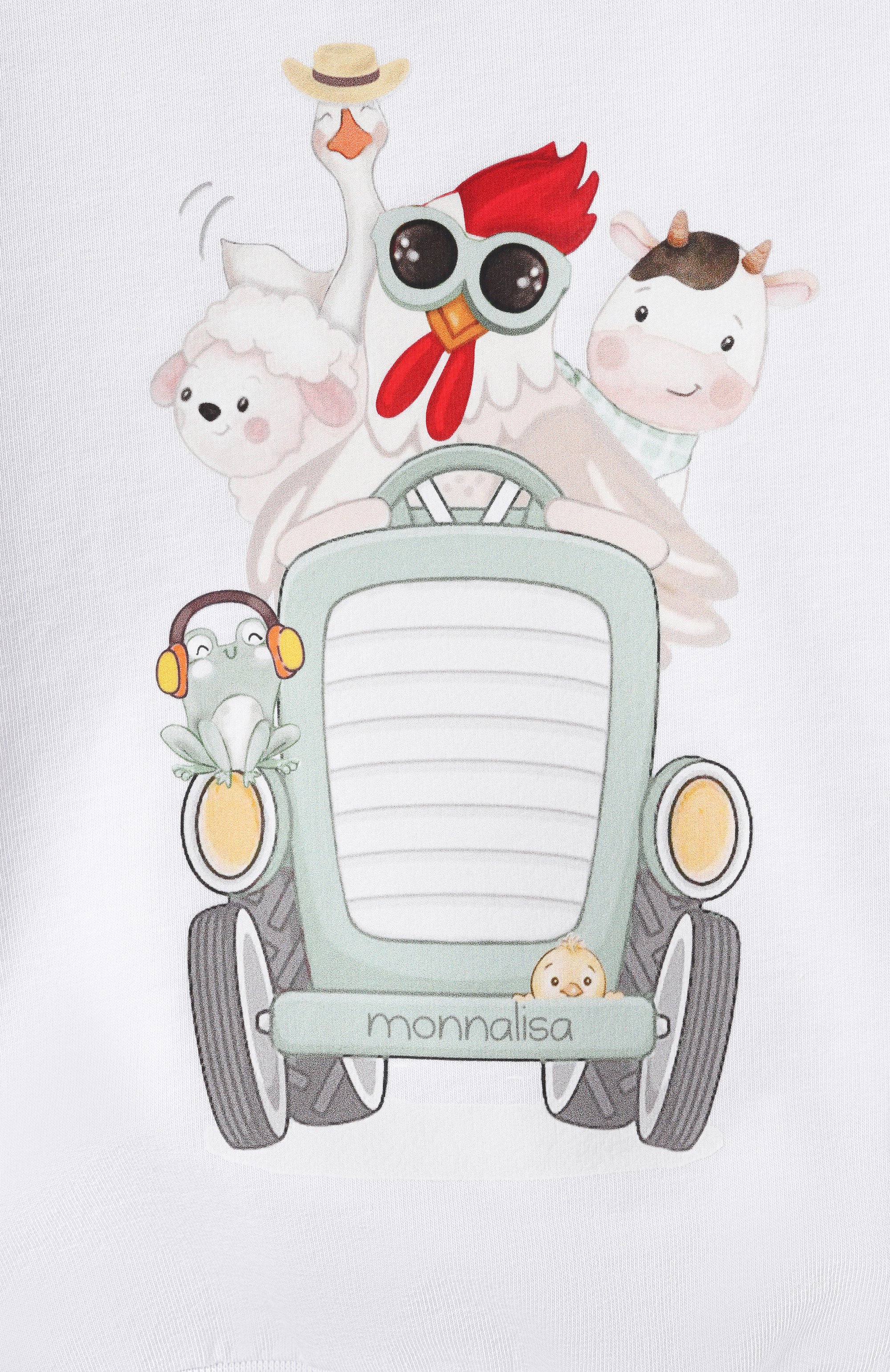 Хлопковый свитшот MONNALISA, арт. 28E600, фото 3