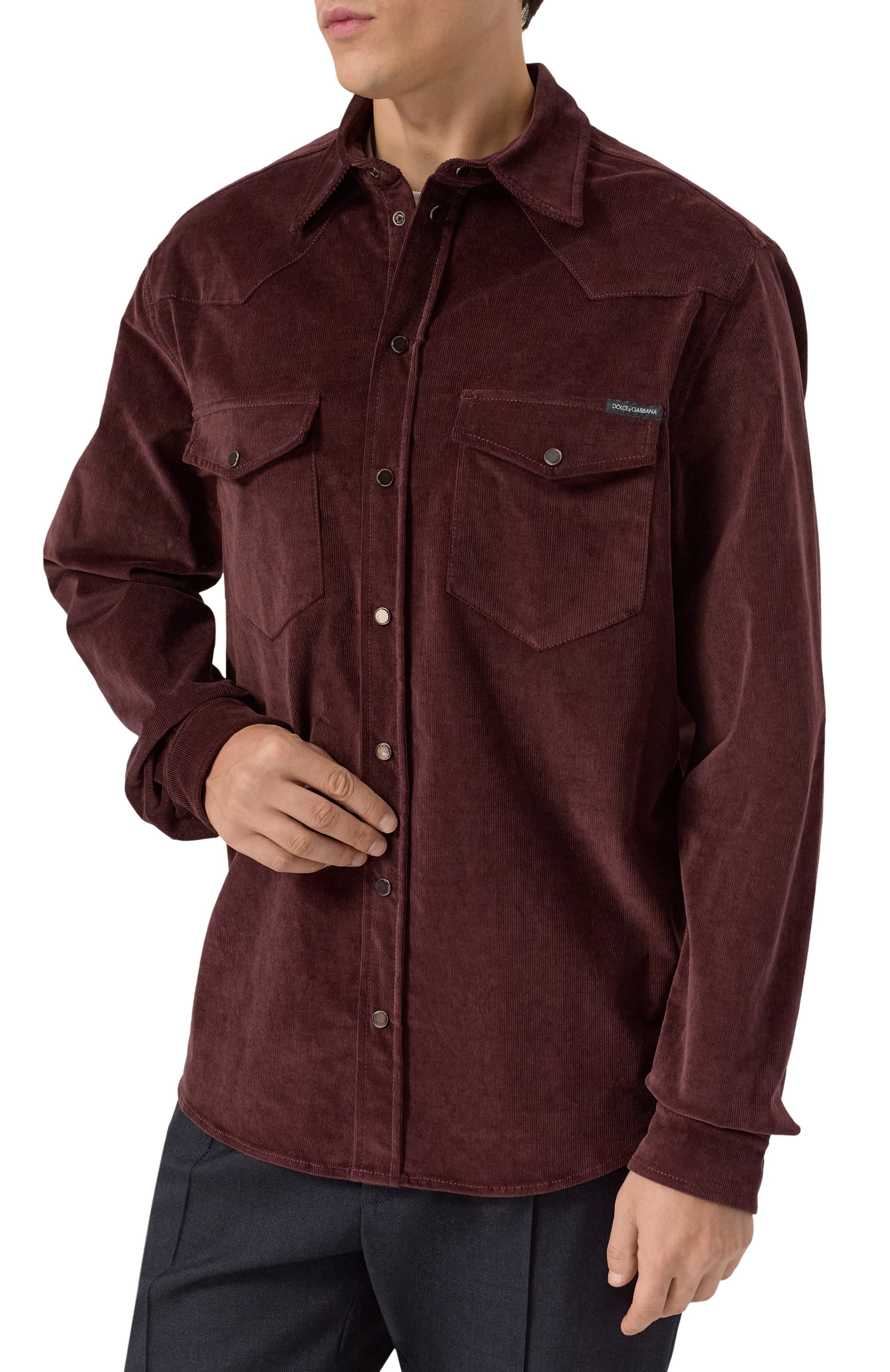 Вельветовая рубашка DOLCE & GABBANA, арт. G5MA1T/GJ589, фото 3