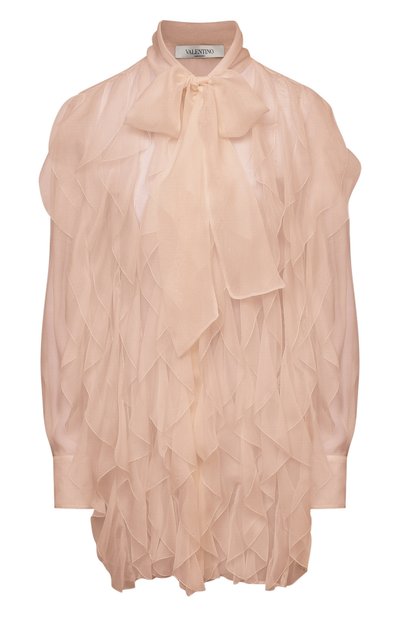 Шелковая блузка VALENTINO, арт. VB0AB2F02UP, фото 1