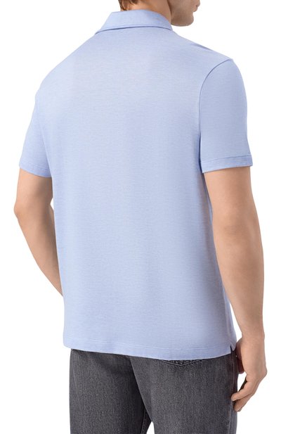 Поло из шелка и хлопка PAUL&SHARK, арт. 26411223_001, фото 4