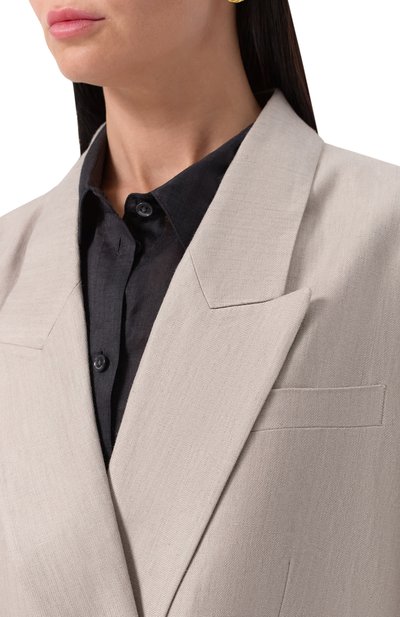 Льняной жакет 12 STOREEZ, арт. 131475, фото 5