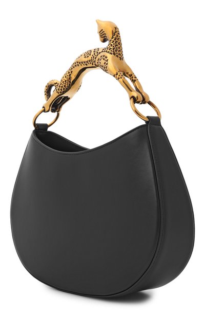 Сумка hobo cat LANVIN черного цвета по цене 283000 руб., арт. LW-BGSHC1-NAPA-A21, фото 4 Сумка hobo cat LANVIN, арт. LW-BGSHC1-NAPA-A21, фото 4