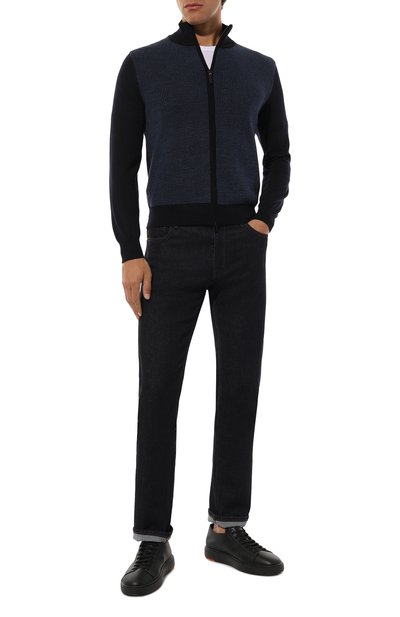 Джинсы CANALI темно-синего цвета по цене 69950 руб., арт. 91729/PX01028, фото 2 Джинсы CANALI, арт. 91729/PX01028, фото 2