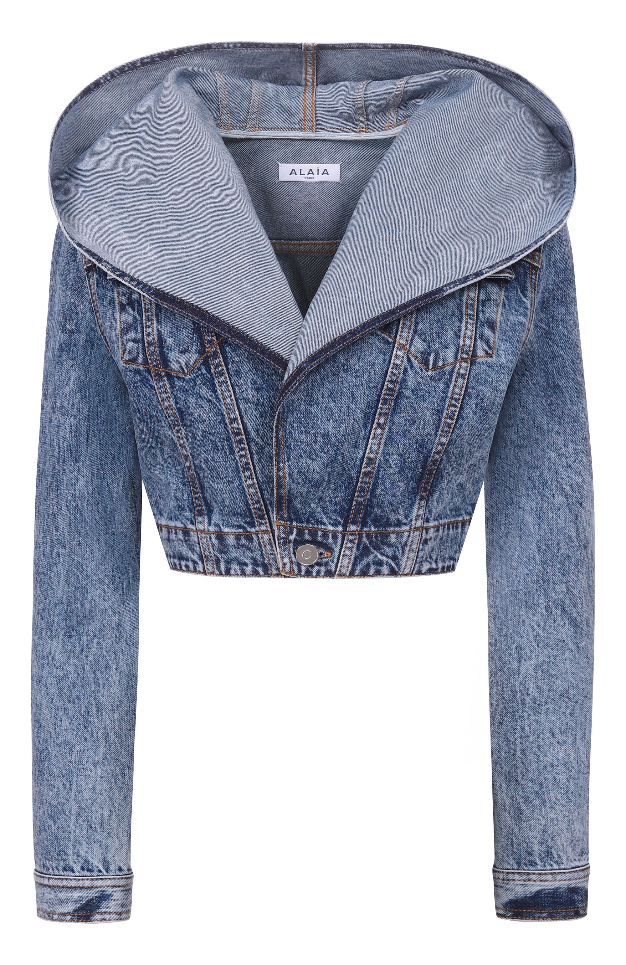 Джинсовая куртка ALAIA, арт. AA9V0306T535C, фото 1
