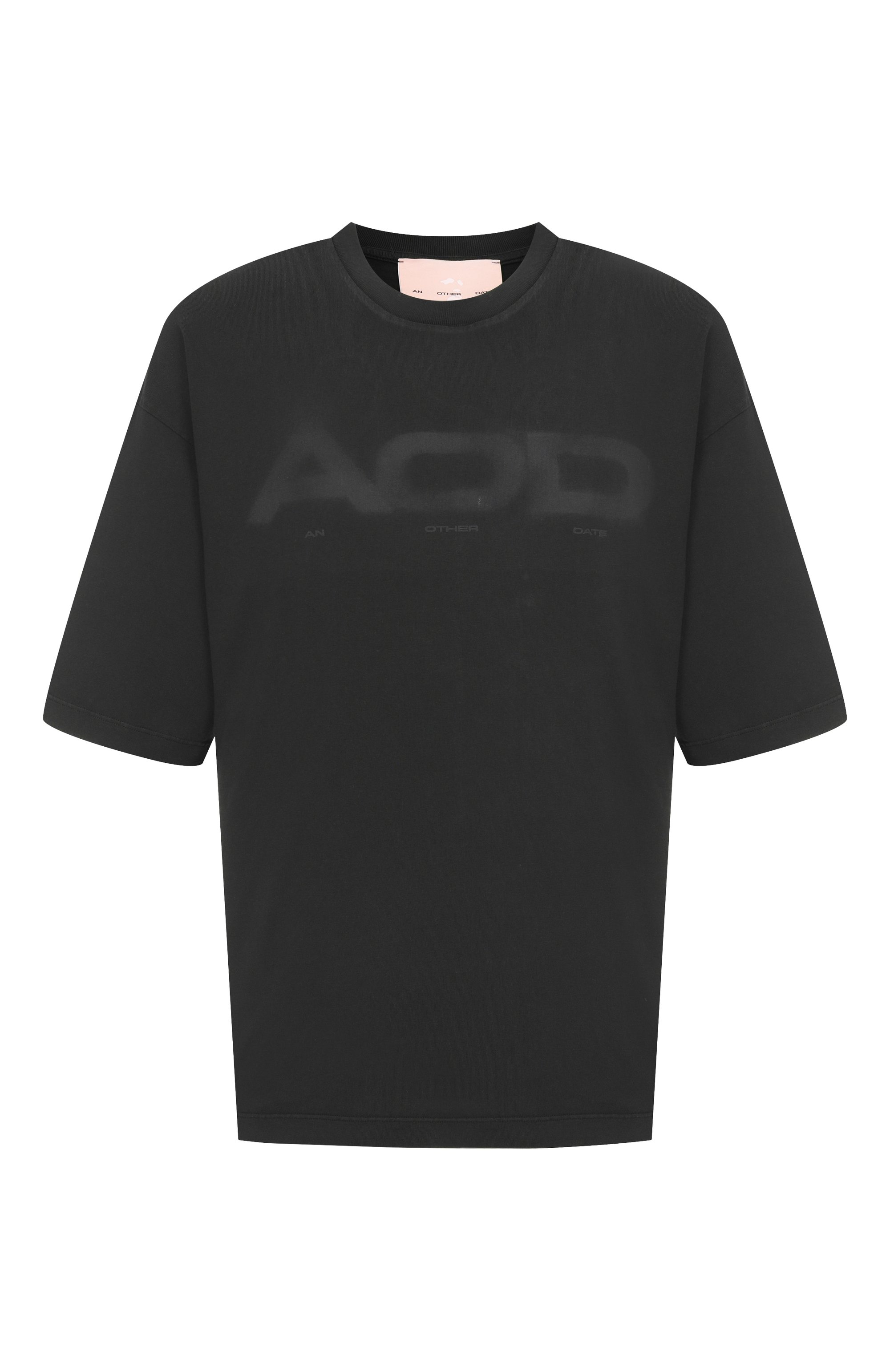 Хлопковая футболка AN OTHER DATE черного цвета по цене 16650 руб., арт. F50DMATH059, фото 1 Хлопковая футболка AN OTHER DATE, арт. F50DMATH059, фото 1
