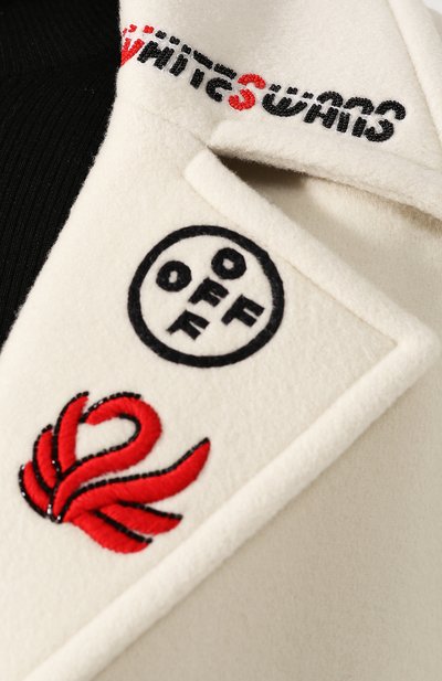 Шерстяное пальто OFF-WHITE, арт. 0WEA179E19A640820288, фото 5