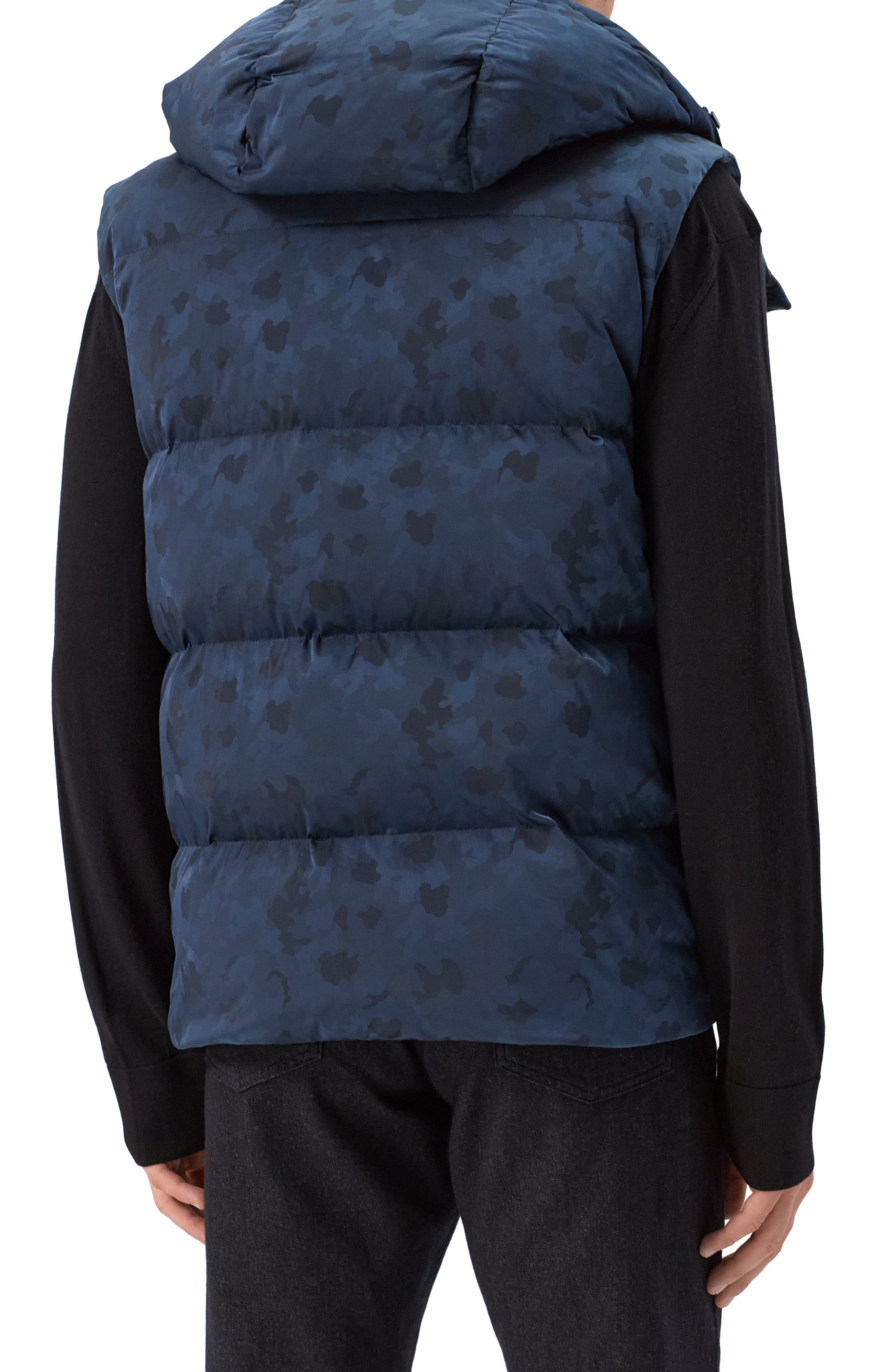 Пуховый жилет MVST синего цвета по цене 191500 руб., арт. ICU0010/JC_SET, фото 4 Пуховый жилет MVST, арт. ICU0010/JC_SET, фото 4