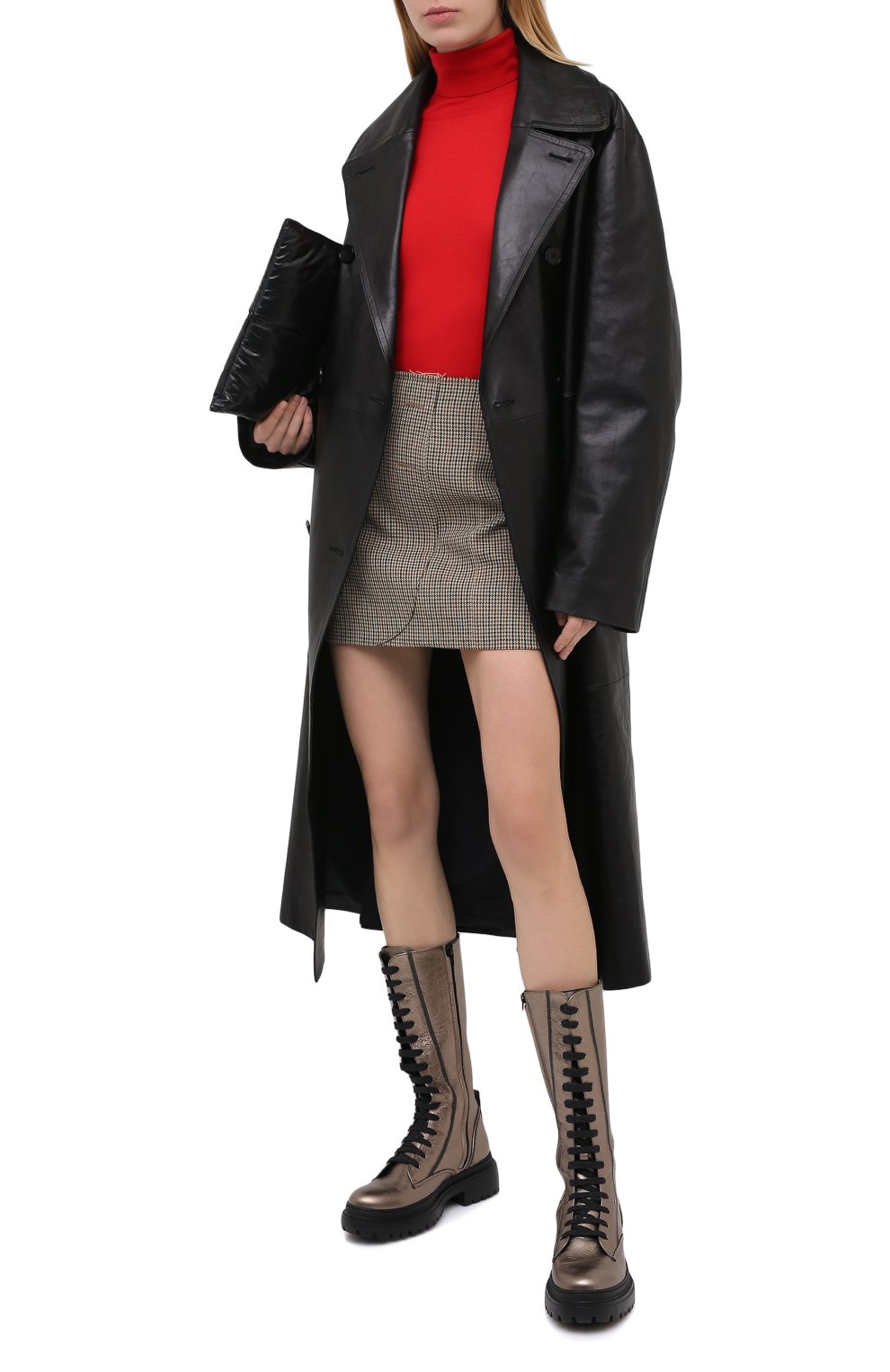 Шерстяная водолазка VERSACE красного цвета по цене 63500 руб., арт. A87619/A235892, фото 2 Шерстяная водолазка VERSACE, арт. A87619/A235892, фото 2