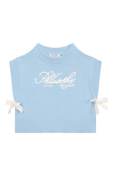 Хлопковый жилет PHILOSOPHY DI LORENZO SERAFINI KIDS, арт. I9E308/5045/4-10