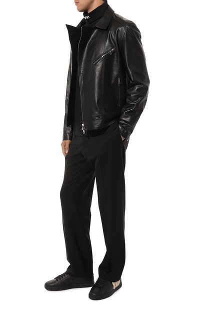 Кожаные кеды PALM ANGELS, арт. PMIA058C99LEA0011060, фото 2