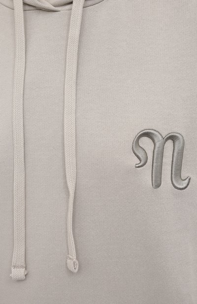 Хлопковое худи NANUSHKA серого цвета по цене 54200 руб., арт. EVER_SAGE_0RGANIC FLEECE, фото 5 Хлопковое худи NANUSHKA, арт. EVER_SAGE_0RGANIC FLEECE, фото 5