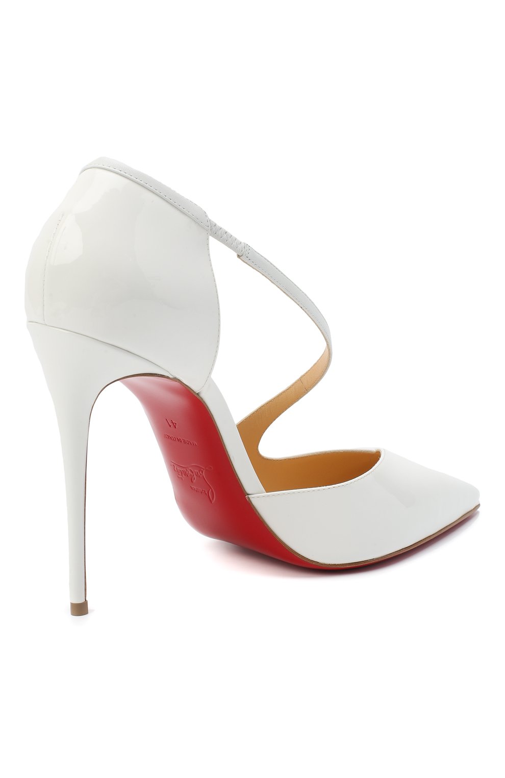 Кожаные туфли round and square 100 CHRISTIAN LOUBOUTIN, арт. round and square 100 patent/kid, фото 4