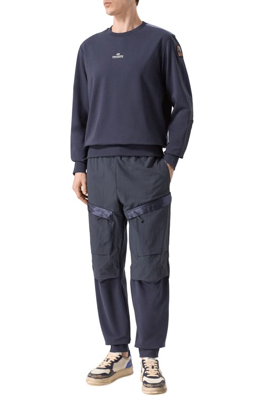 Хлопковый свитшот Parajumpers 26SM-PM FLR E01 Синий  26SM-PM FLR E01 Фото 2