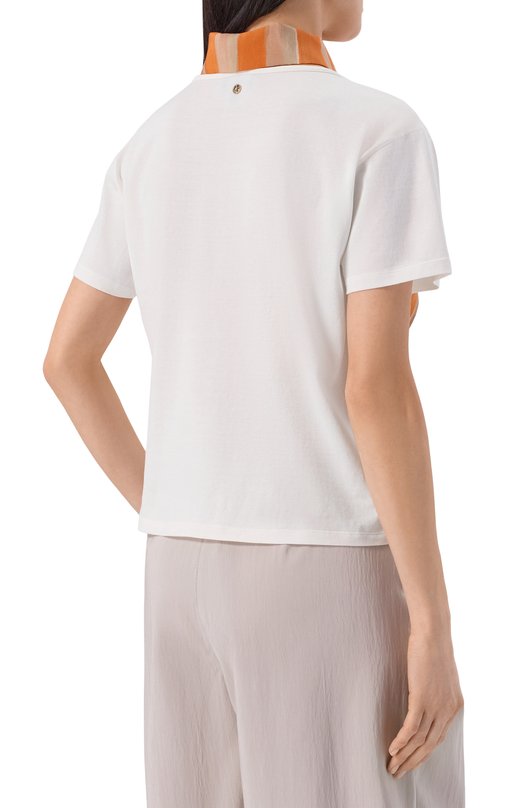 Хлопковая футболка Giorgio Armani GW003174/AF24867 Белый  GW003174/AF24867 Фото 4