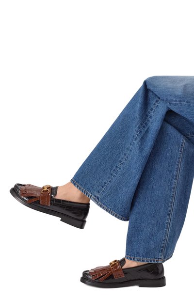 Кожаные лоферы MOSCHINO, арт. MA10262C1N/MN1, фото 2