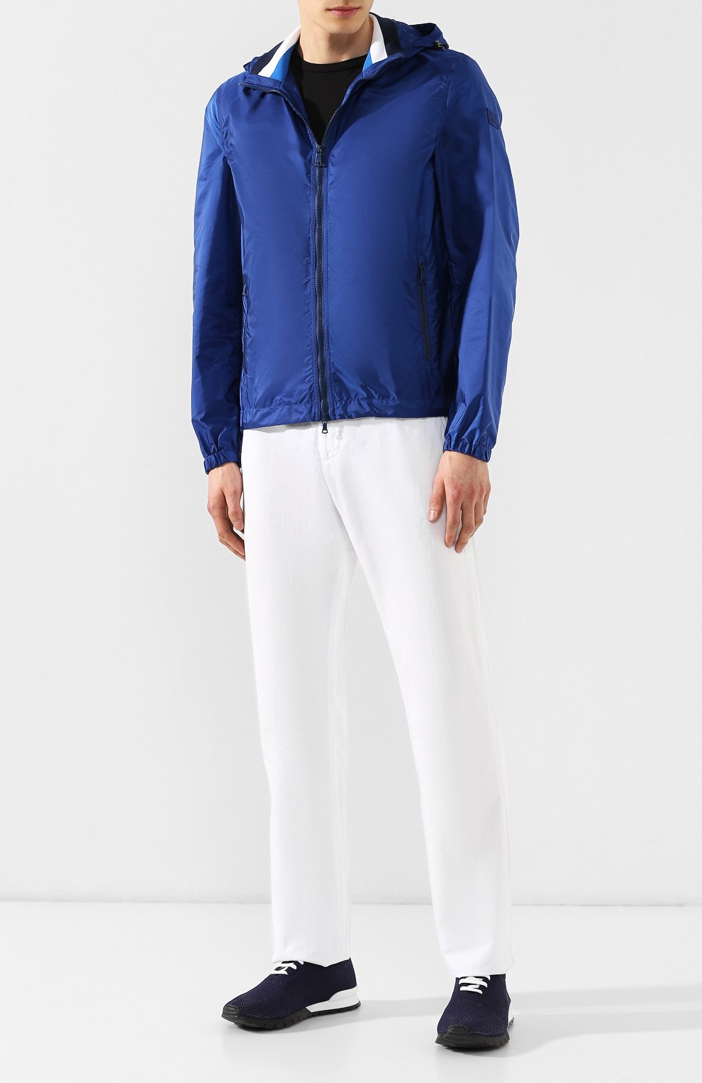 Куртка с капюшоном PAUL&SHARK синего цвета по цене 48850 руб., арт. P19P2020, фото 2 Куртка с капюшоном PAUL&SHARK, арт. P19P2020, фото 2