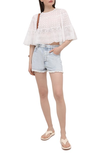 Хлопковая блузка ISABEL MARANT ETOILE, арт. HT2041-21P032E/TEVIKA, фото 2