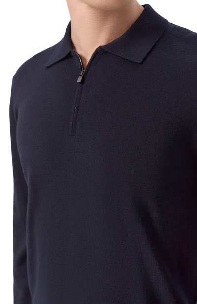 Шерстяное поло CORNELIANI темно-синего цвета по цене 57650 руб., арт. 28M50F/2A25100, фото 5 Шерстяное поло CORNELIANI, арт. 28M50F/2A25100, фото 5