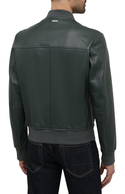 Кожаный бомбер BOSS, арт. 50452490, фото 4