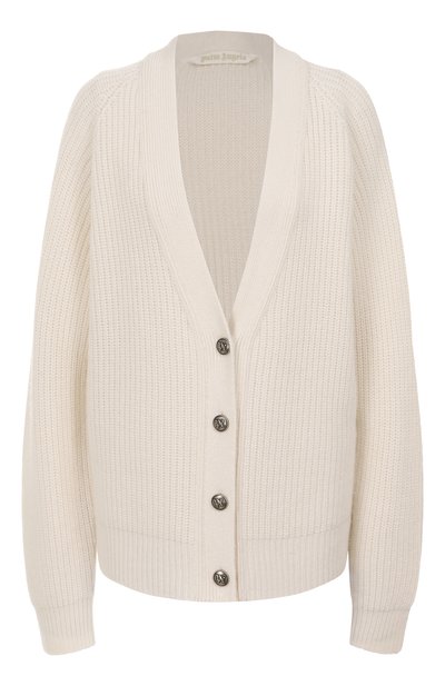 Женский кардиган из шерсти и вискозы PALM ANGELS, арт. PWHB045F25KNI001