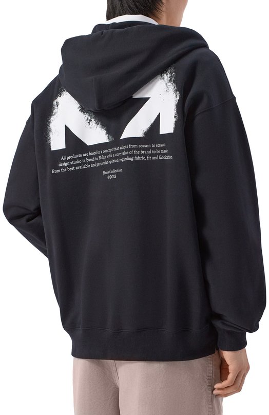 Хлопковая толстовка Off-White 0MBE015S26FLE003 Чёрный  0MBE015S26FLE003 Фото 4