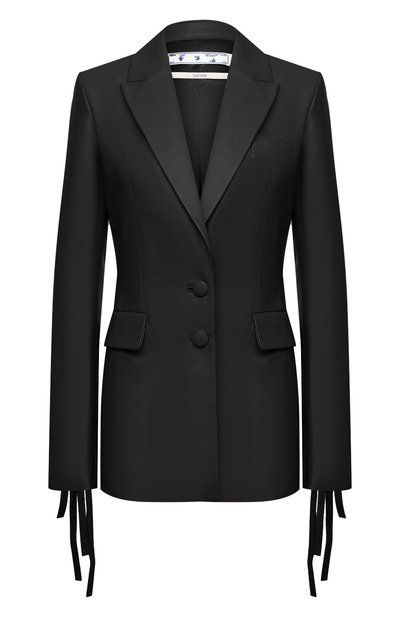 Женский кожаный жакет OFF-WHITE, арт. 0WJA042S21LEA001