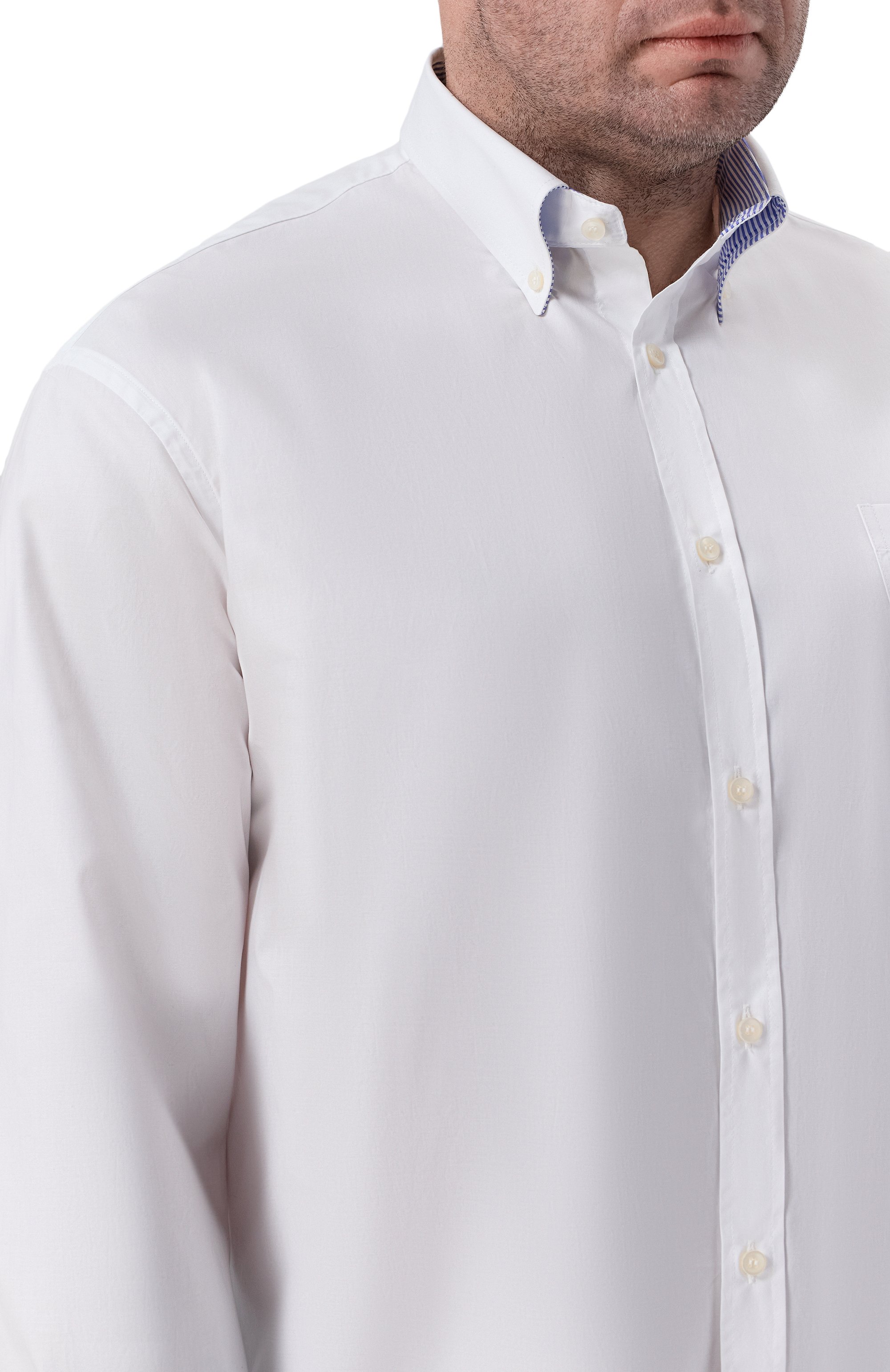 Хлопковая рубашка PAUL&SHARK белого цвета по цене 31250 руб., арт. 26413012R, фото 5 Хлопковая рубашка PAUL&SHARK, арт. 26413012R, фото 5