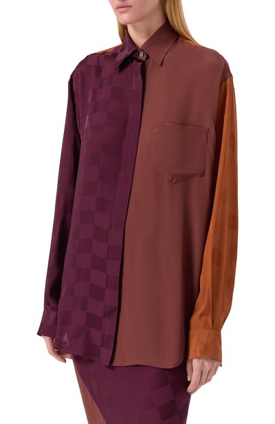 Рубашка из вискозы и шелка MOSCHINO, арт. A0235/5535, фото 3