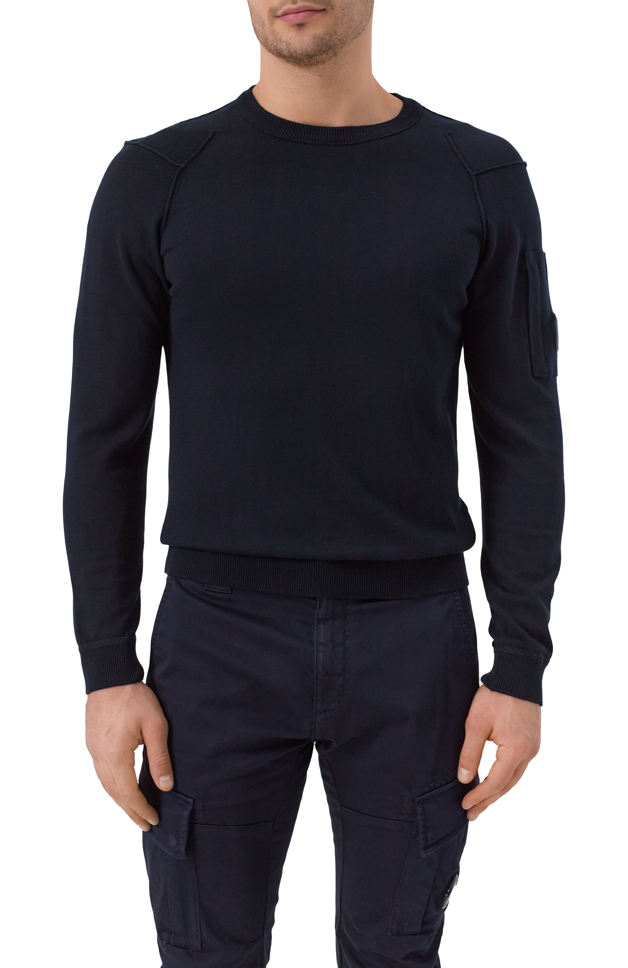 Хлопковый джемпер C.P. COMPANY, арт. 18CMKN026A004037A, фото 3