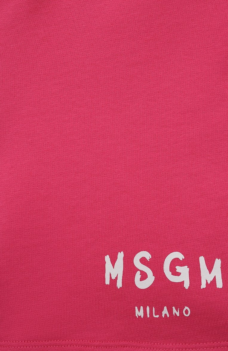 Хлопковые шорты MSGM KIDS, арт. S4MSJUBE168, фото 3