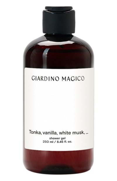 Женского увлажняющий гель для душа tonka, vanilla, white musk (250ml) GIARDINO MAGICO, арт. 4660222280855