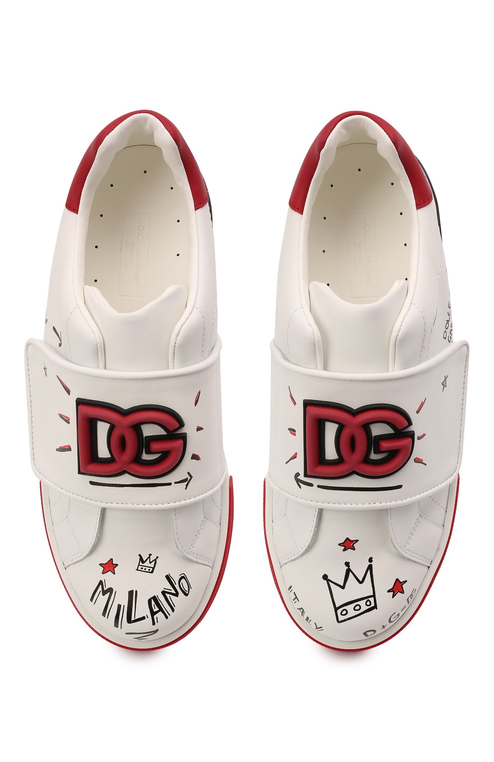 Кожаные кеды DOLCE & GABBANA, арт. DA5057/A0936/37-39, фото 4