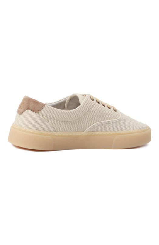 Текстильные кеды Brunello Cucinelli MZUCVSP310 Кремовый  MZUCVSP310 Фото 5