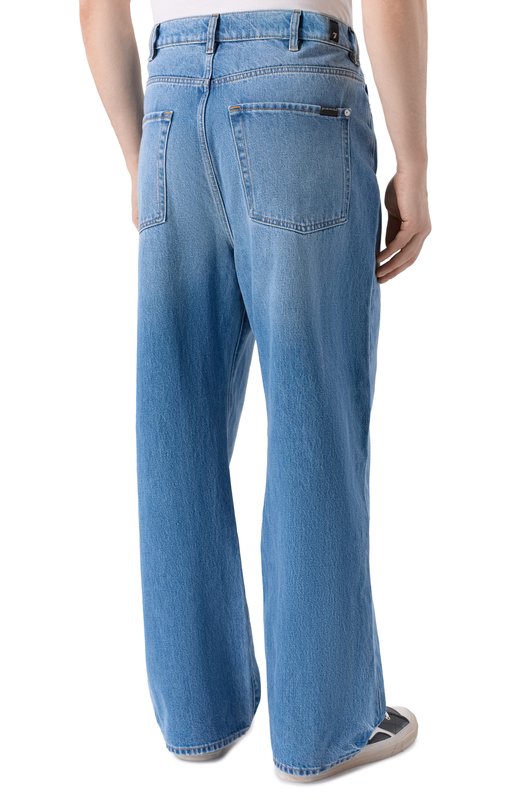 Джинсы Wide Leg 7 For All Mankind 7TI90E35-1DS Голубой  7TI90E35-1DS Фото 4