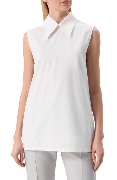 Хлопковый топ JIL SANDER, арт. J02NC0216/J45002, фото 3