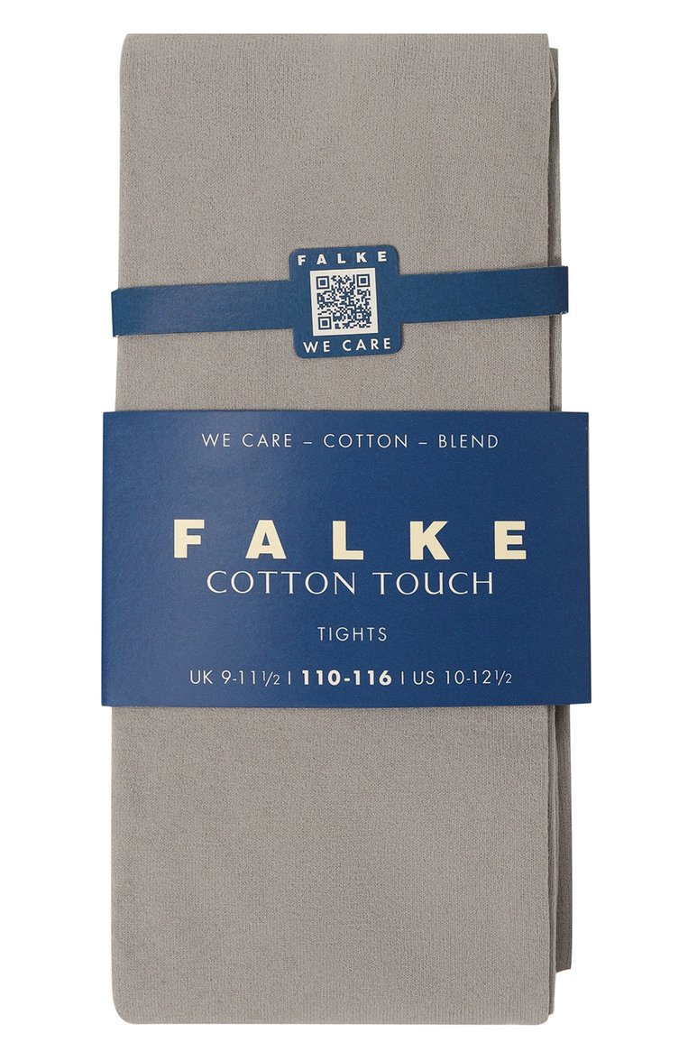 Детские колготки FALKE светло-серого цвета, арт. 13609 | Фото 1 (Материал: Текстиль, Синтетический материал, Хлопок; Нос: Не проставлено; Автоматизация состава: Проставлено)