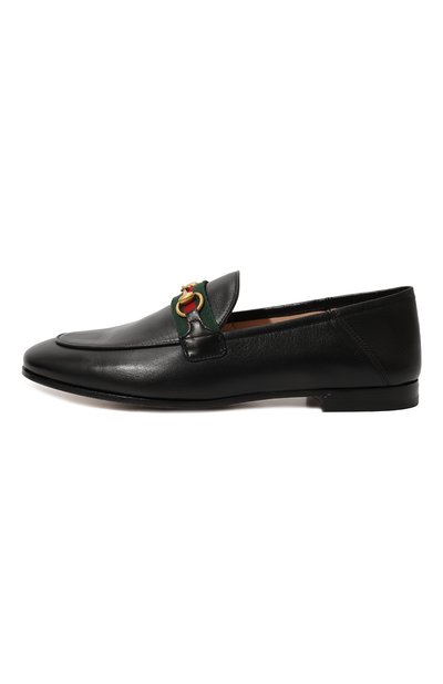 Кожаные лоферы horsebit GUCCI, арт. 631619 CQXM0, фото 4