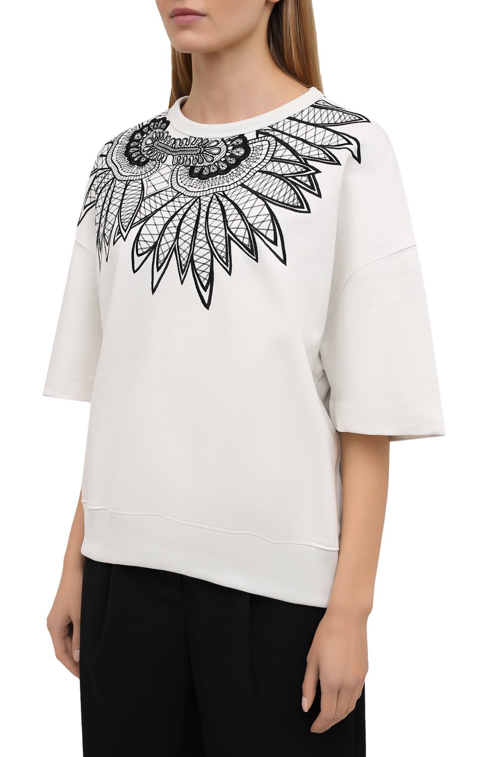 Хлопковый свитшот DRIES VAN NOTEN, арт. 211-11163-2629, фото 3