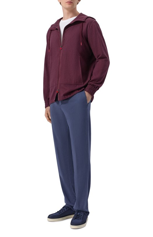 Брюки из лиоцелла Kiton UFPPERK0606H Синий  UFPPERK0606H Фото 2