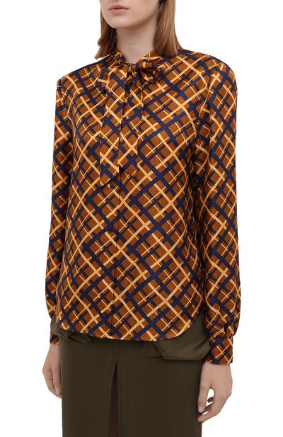 Шелковая блузка SAINT LAURENT, арт. 660892/Y5D61, фото 3